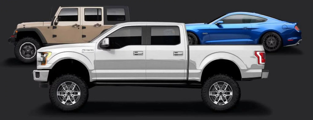 Carroll Shelby Wheels CS45 - 20 x 9 in. - 12mm Offset - Chrome Powder with Black Inserts Fits select: 2005-2020  F150, 2021  F150