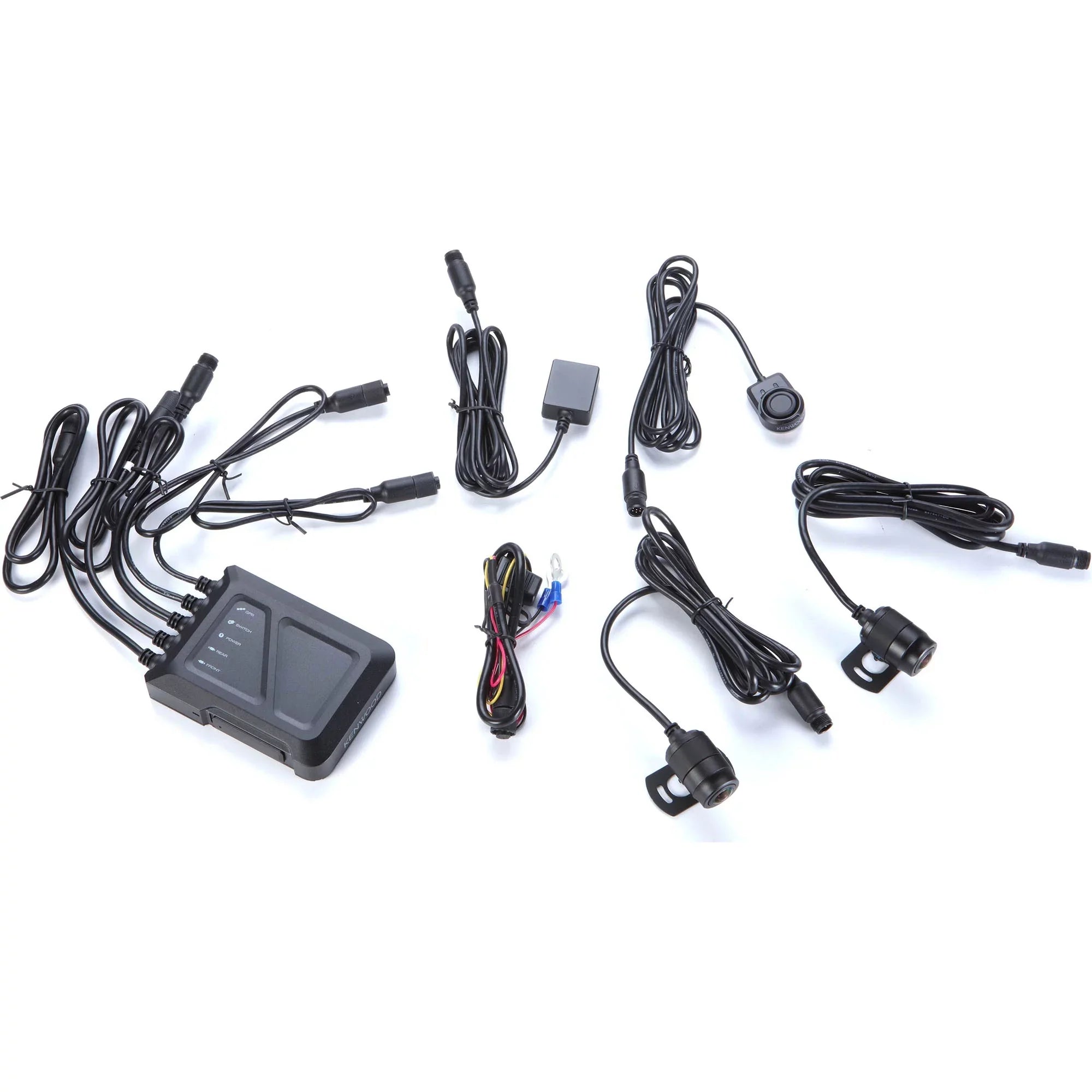 Kenwood -RF200WD Motorsports  Dash Cam with  and Rear-View Camera with a Kenwood -RFCC300 9ft (3m) Extensional Cable
