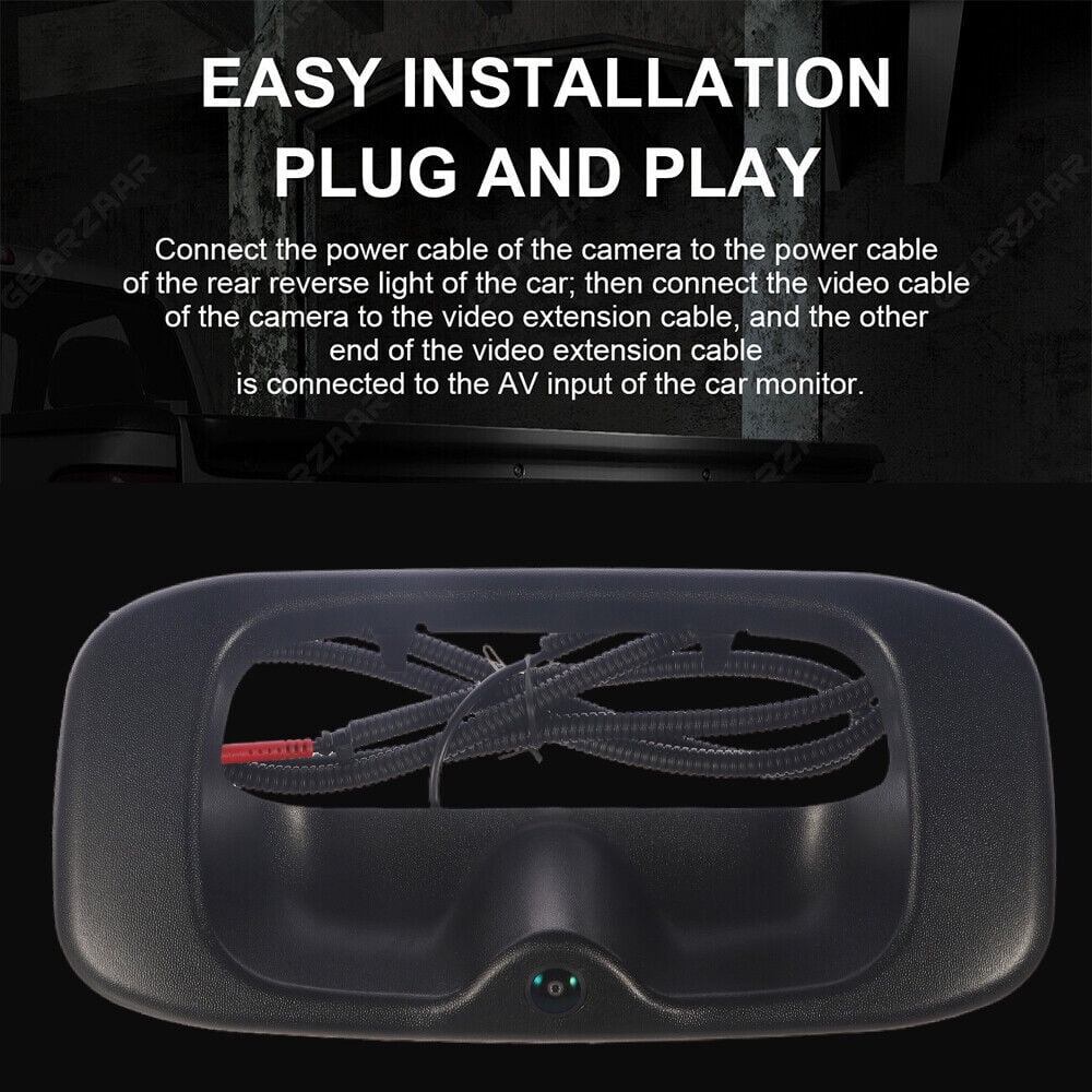 KingFurt Night Vision Waterproof High Resolution Chevy  Silverado/Sierra Rear View Backup Camera