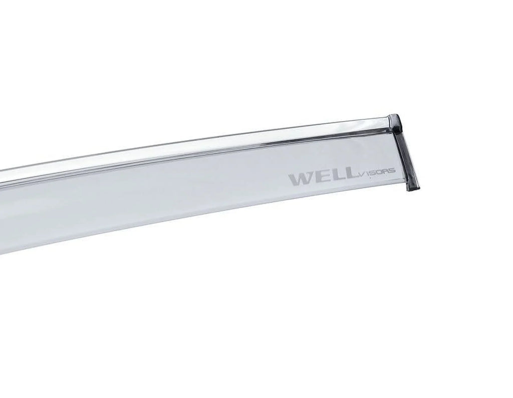 Wellvisors Side Window Visors Wind Deflectors Rain Guard With Chrome Trim for 2019 2020 2021 2022 2023 2024  X5 / G05 3-847BM015