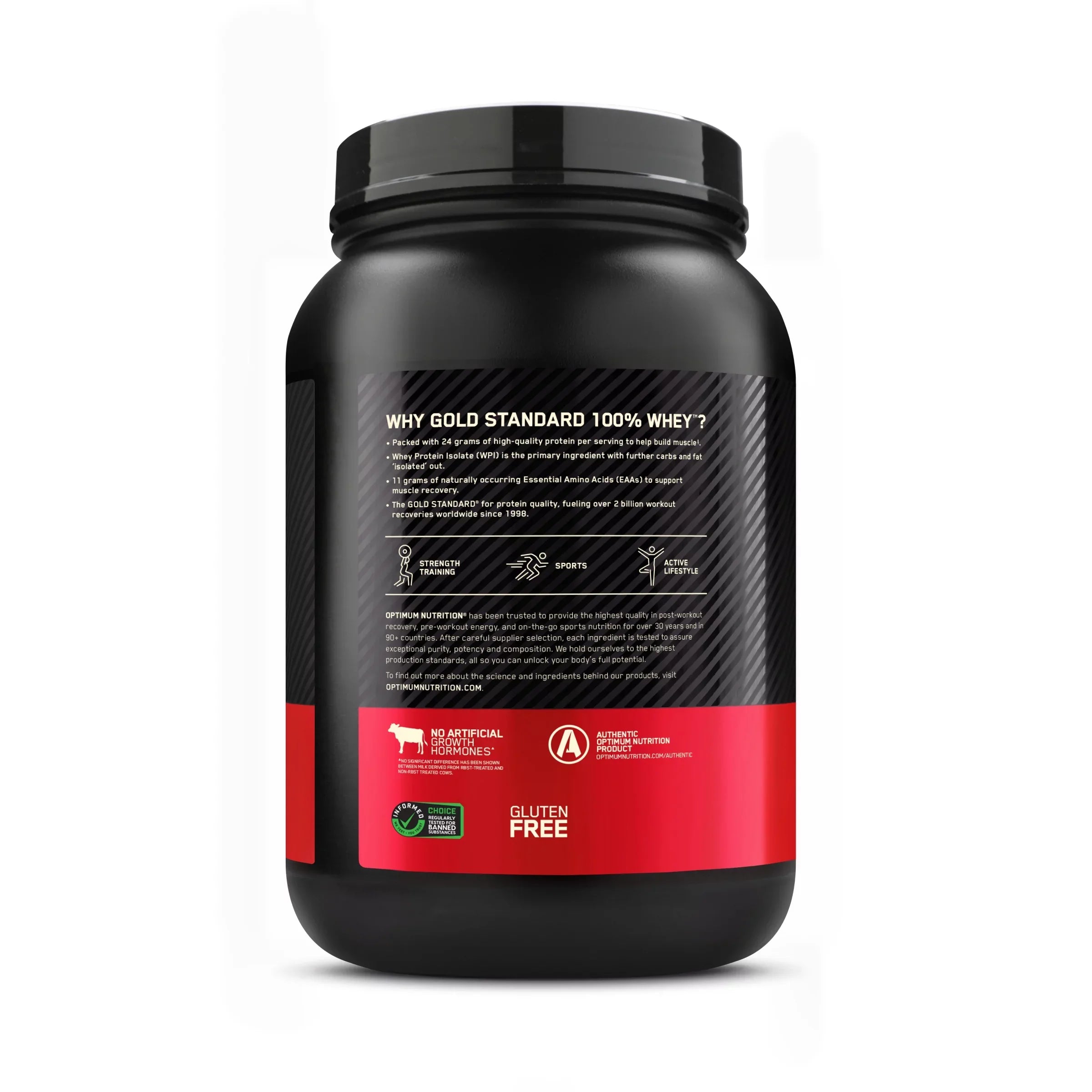 Optimum Nutrition, Gold Standard 100% Whey Protein Powder, Rocky Road, 2 lb, 28 Servings
