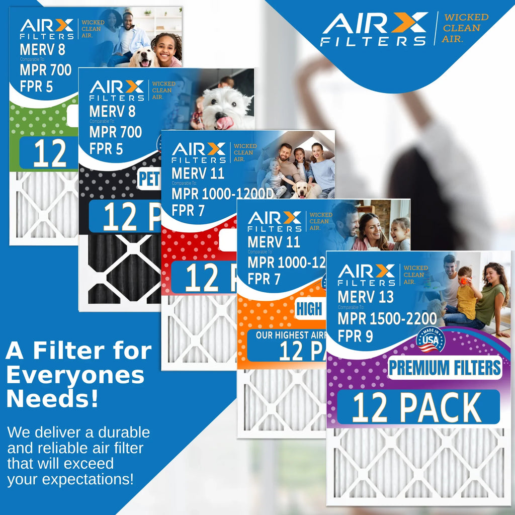 16x30x1 Air Filter  8 Rating, 12 Pack of Furnace Filters Comparable to  700 &  5 - Made in  by     .