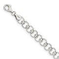 925 Sterling Silver Fancy Lobster Closure Polished Beaded Bracelet 7.5 Inch Jewelry Gifts for Women