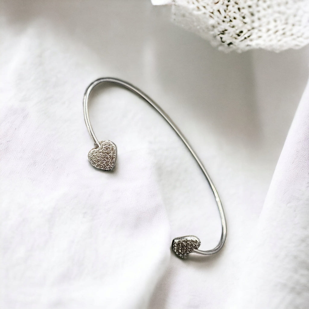 Open ended bangle Silver wrist jewelry Handmade Kada Cuff Style Adjustable Bracelet Best Gift idea for Girls