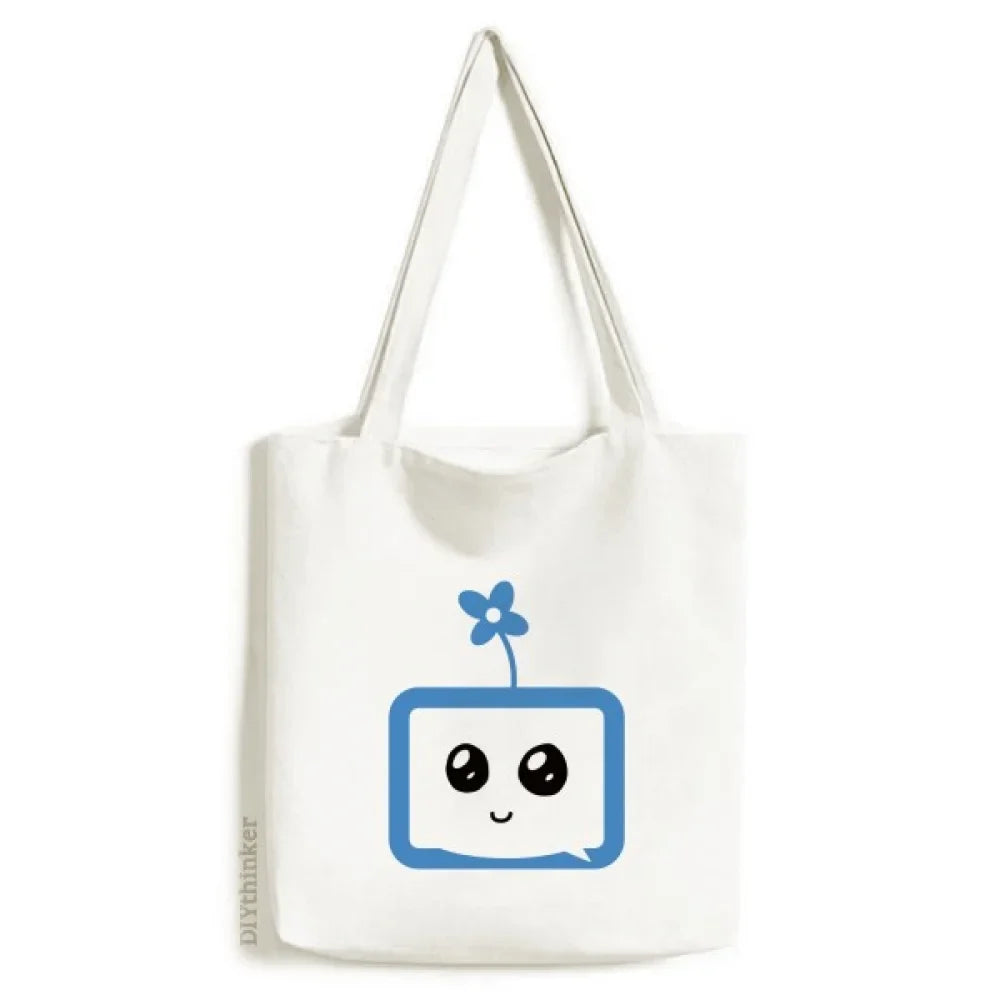 Clover Sle Small  Happy Original Tote Canvas Bag Shopping Satchel Casual Handbag