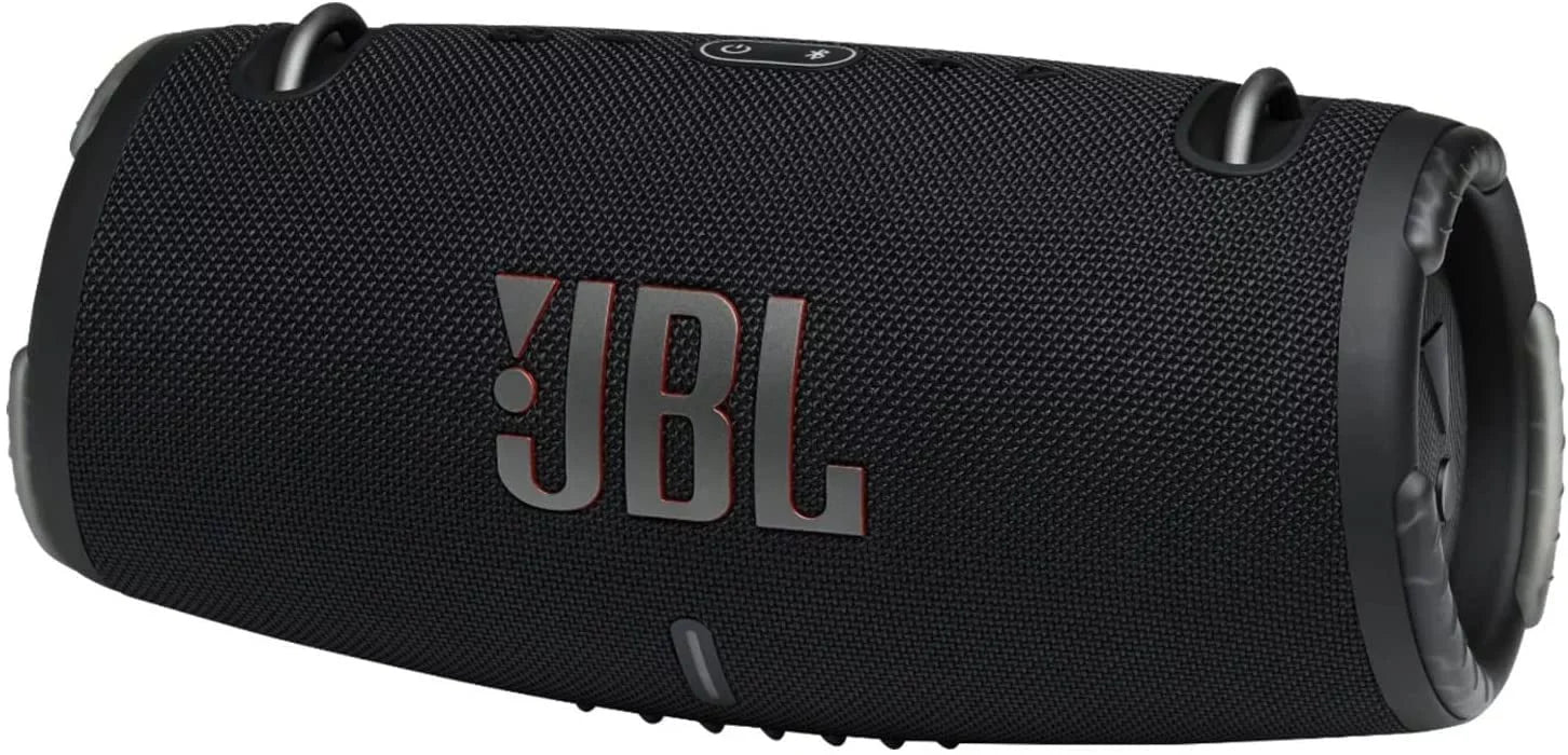 Xtreme 3 - Portable Bluetooth Speaker Bundle with Silicone Carrying Sleeve Cover (Black w/Red Sleeve)