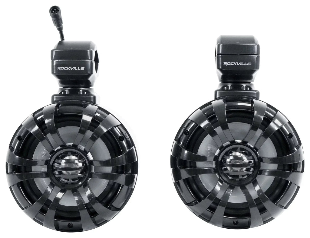 Pair Memphis Audio RNGR65FE Pods+ Tower Speakers+Amp For 2018+ Polaris Ranger