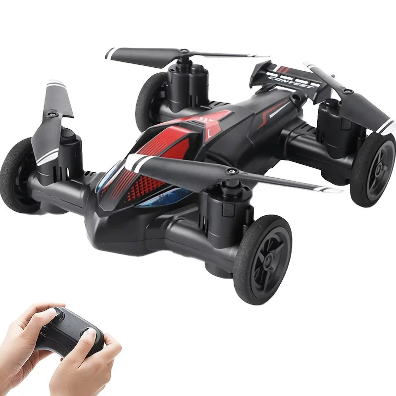 Drone For Land And Air Dual-use  Toy Car Four-axis Unmanned Drone High-speed And Low-speed Switch Intelligent Height Setting, Stable Flight, Gift Toys