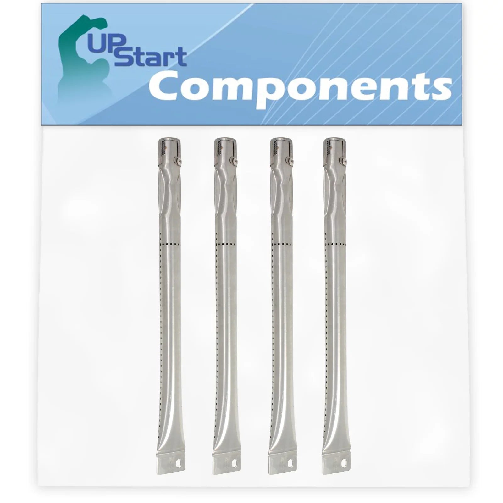 4-Pack  Gas Grill Tube Burner Replacement Parts for Charmglow 810-7451-F - Compatible Barbeque Stainless Steel Pipe Burners