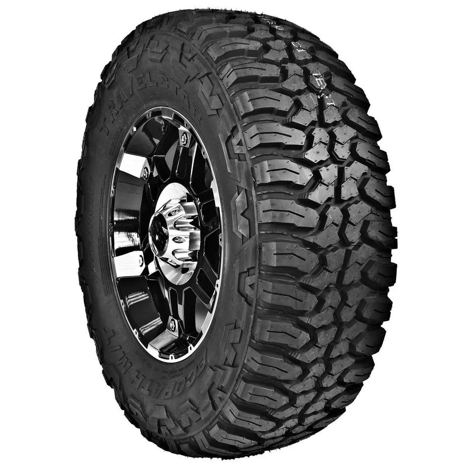 Travelstar  M/T 33X12.50R24 10 Ply 104Q Load Range E  Light Truck Mud Terrain Tire 33/12.50/24  (Tire Only)