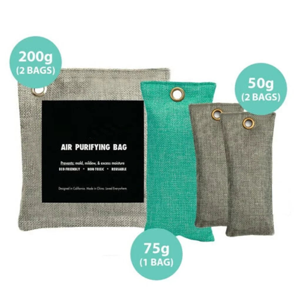 20pcs Bamboo Charcoal Air Purifying Bag Activated Charcoal Bags Odor Absorber