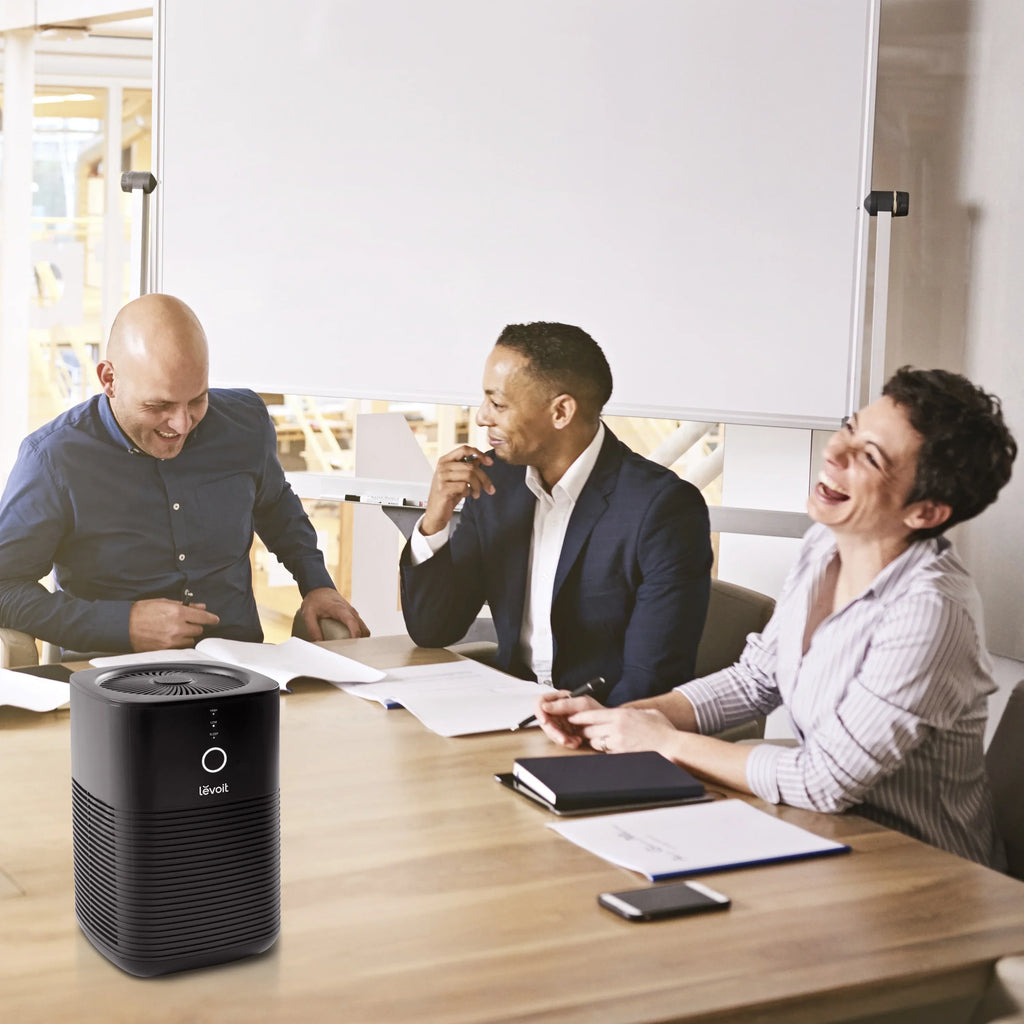 Levoit True  Air Purifier, Dual-Filter Design, with Aromatherapy, Small Rooms, Bonus Aroma Pads, 1 Pack, Black