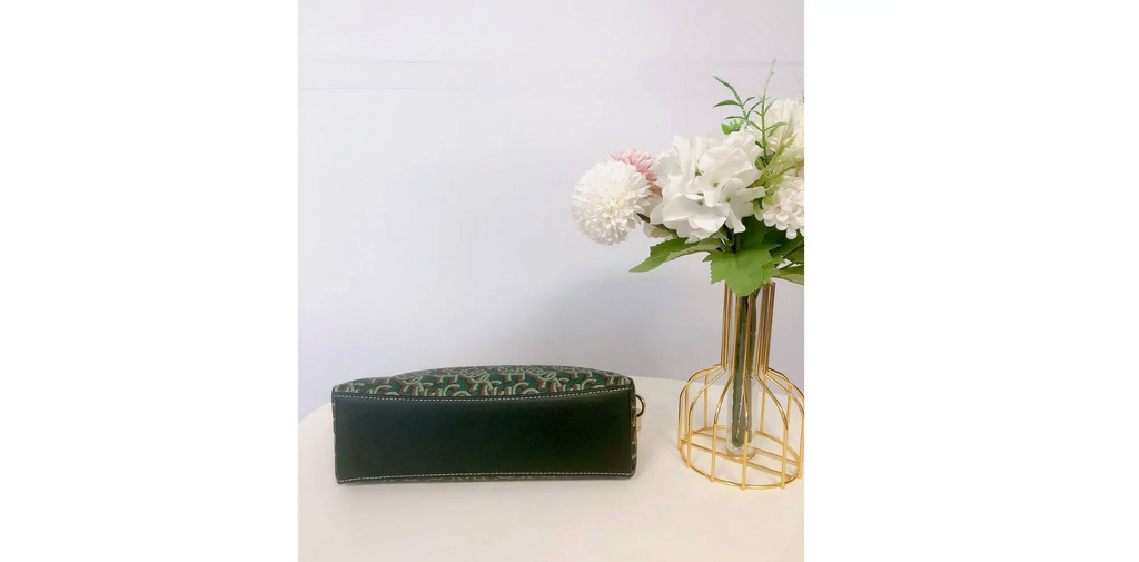 Coach CF343 Madi Crossbody With Coach Monogram Print  Green