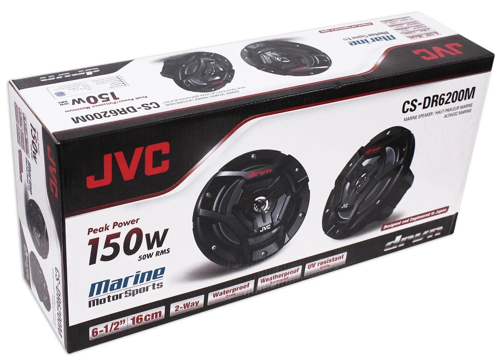 6.5" Speakers+Pods+2-Ch Amp for 2014-2017 Polaris  1000/900S/Turbo