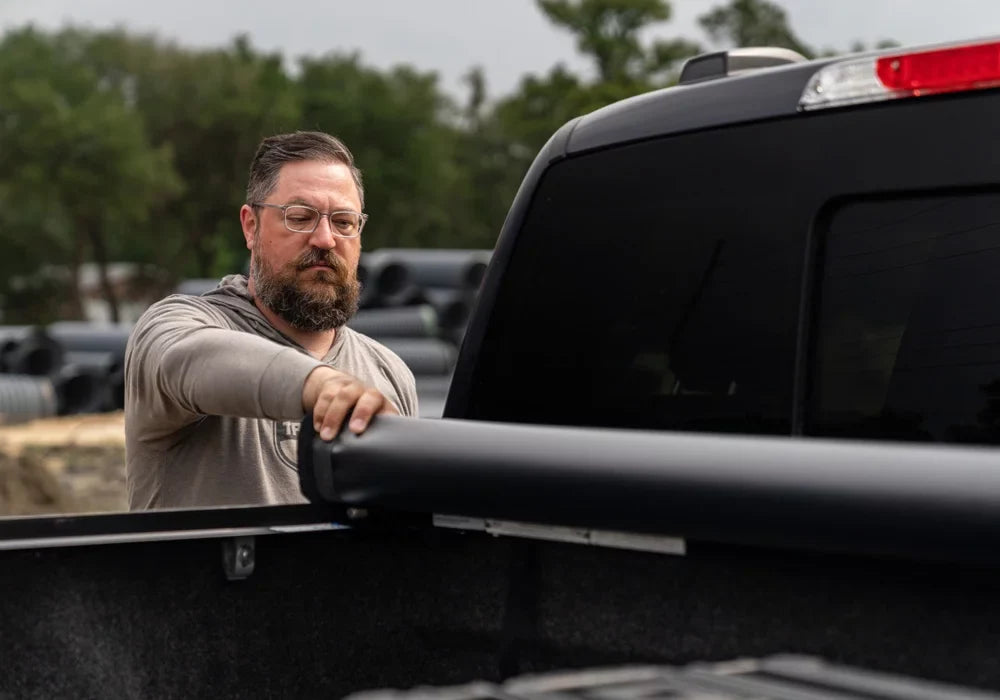 TruXedo Pro X15 Soft Roll Up Truck Bed Tonneau Cover | 1498301 | Compatible with 2015 - 2023 Ford F-150 6' 7" Bed (78.9") , Black