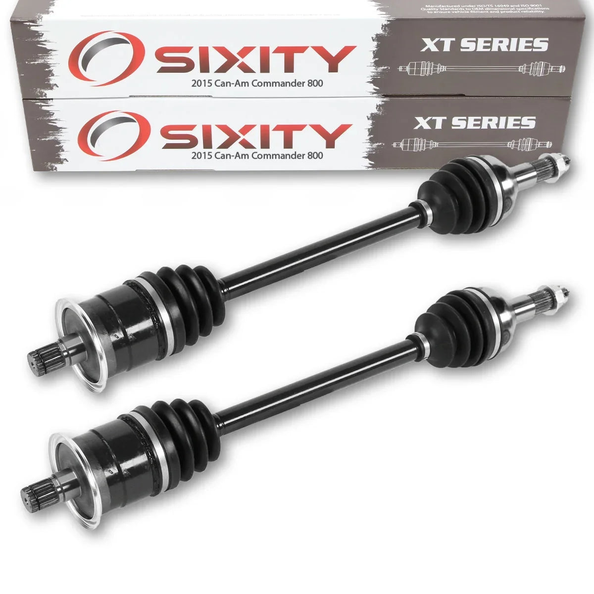 2 pc Sixity  Rear Left Right Axle compatible with Can-Am Commander 800 2015 -    4X4