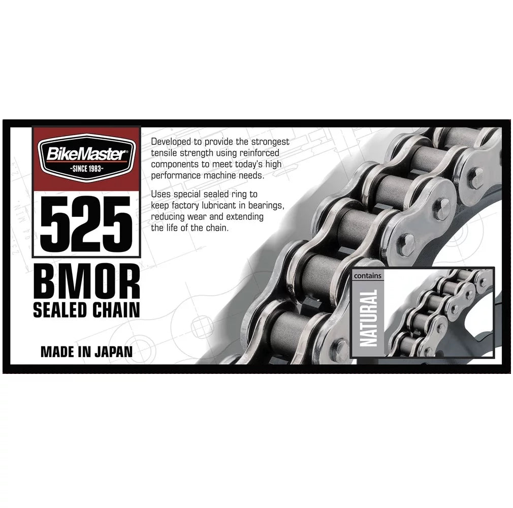 525  Sealed Chain Natural with  Wax,  Front & Rear Sprocket Kit for Street  F800  2008-2013