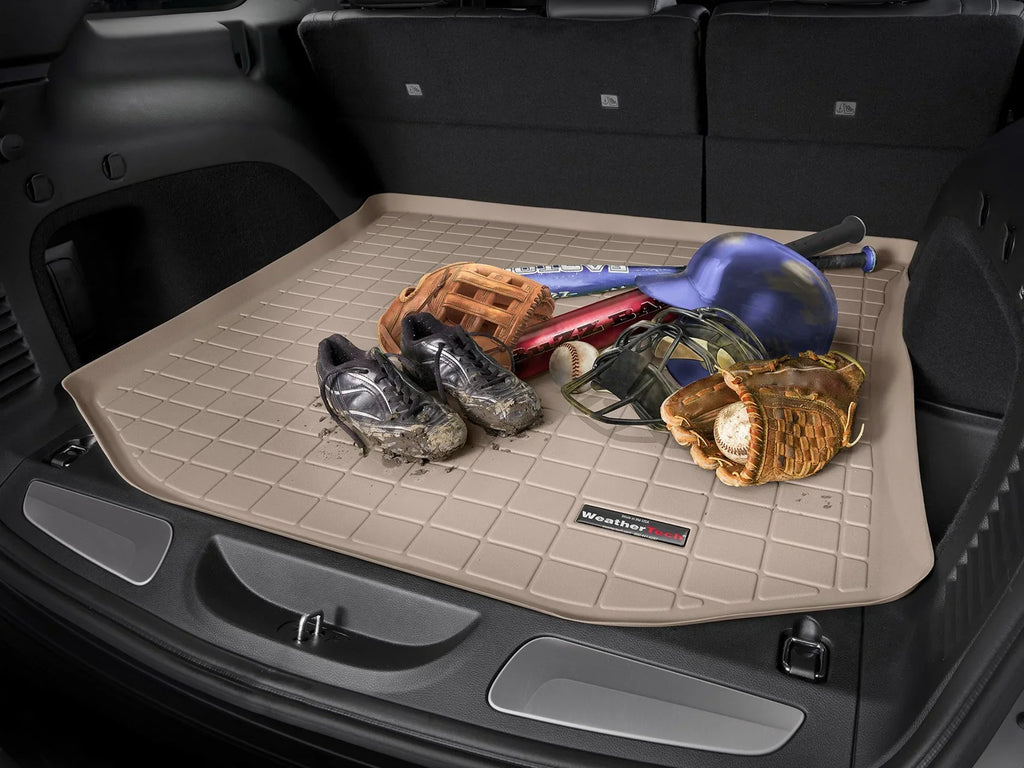 WeatherTech Cargo Trunk Liner with Bumper Protector compatible with 2010-2024 Toyota 4Runner - Behind 2nd Row Seating With Bumper Protector, Grey