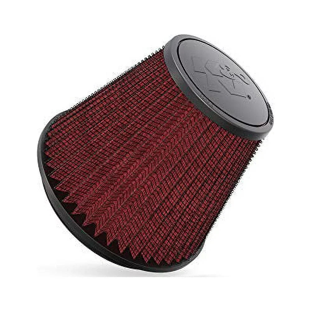 K&N Universal Clamp-On Engine Air Filter: Washable and Resuable: Round Tapered; 6 in (152 mm) Flange ; 6 in (152 mm) Height; 7.5 in (191 mm) Base; 4.5 in (114 mm) Top , -1048