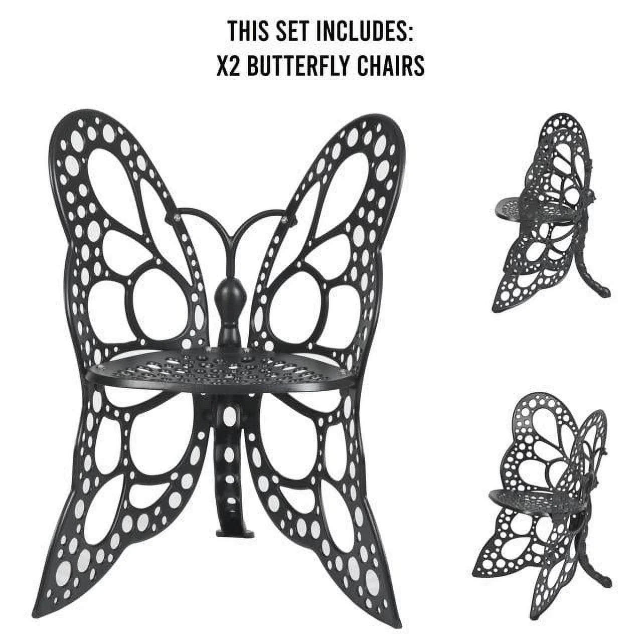 FlowerHouse  Butterfly Deluxe Garden Set - Black