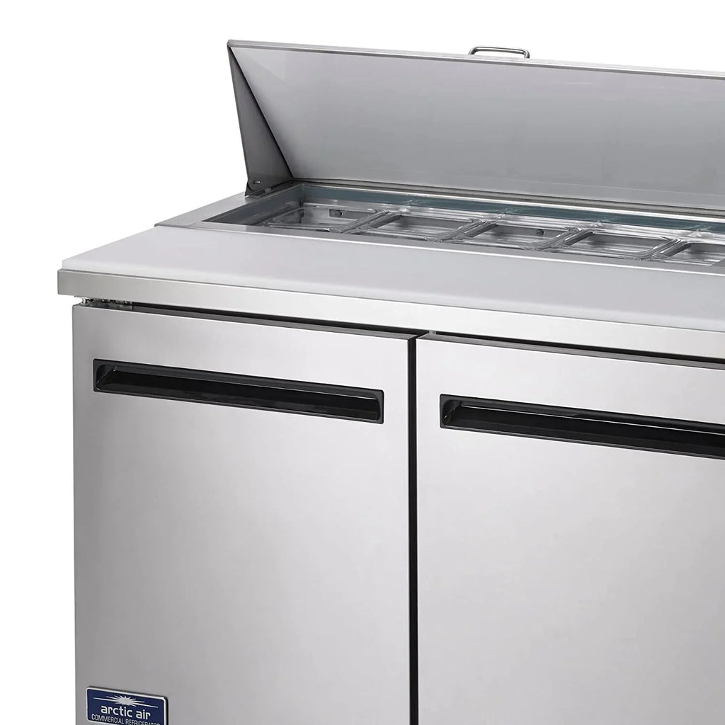 Arctic Air AST72R 71.5-Inch 3-Door Refrigerated Sandwich/Salad Prep Table, 115v