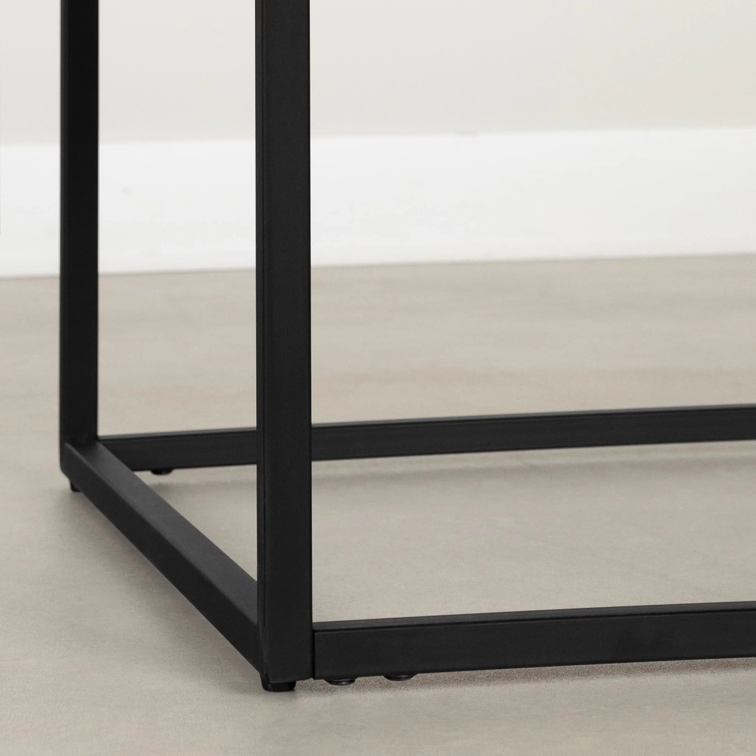 South Shore Mezzy, Urban Modern Industrial Coffee Table, Acacia Brown