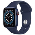 Pre-Owned Apple Watch Series 6 44mm  + Cellular Unlocked - Blue Aluminum Case - Navy Sport Band (2020) - Fair