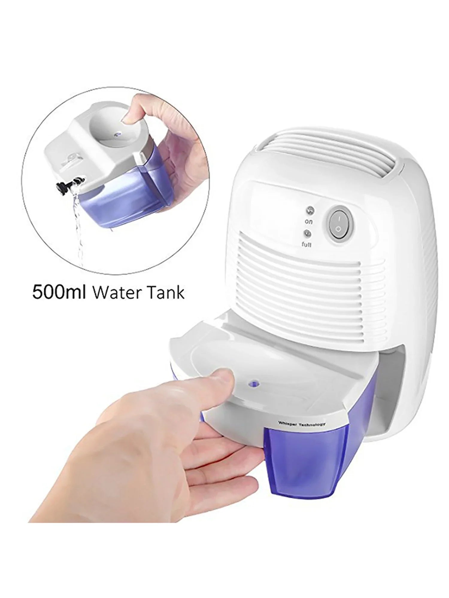 Small Space Mini Dehumidifier Quietly Extract Moisture Portable Dehumidification