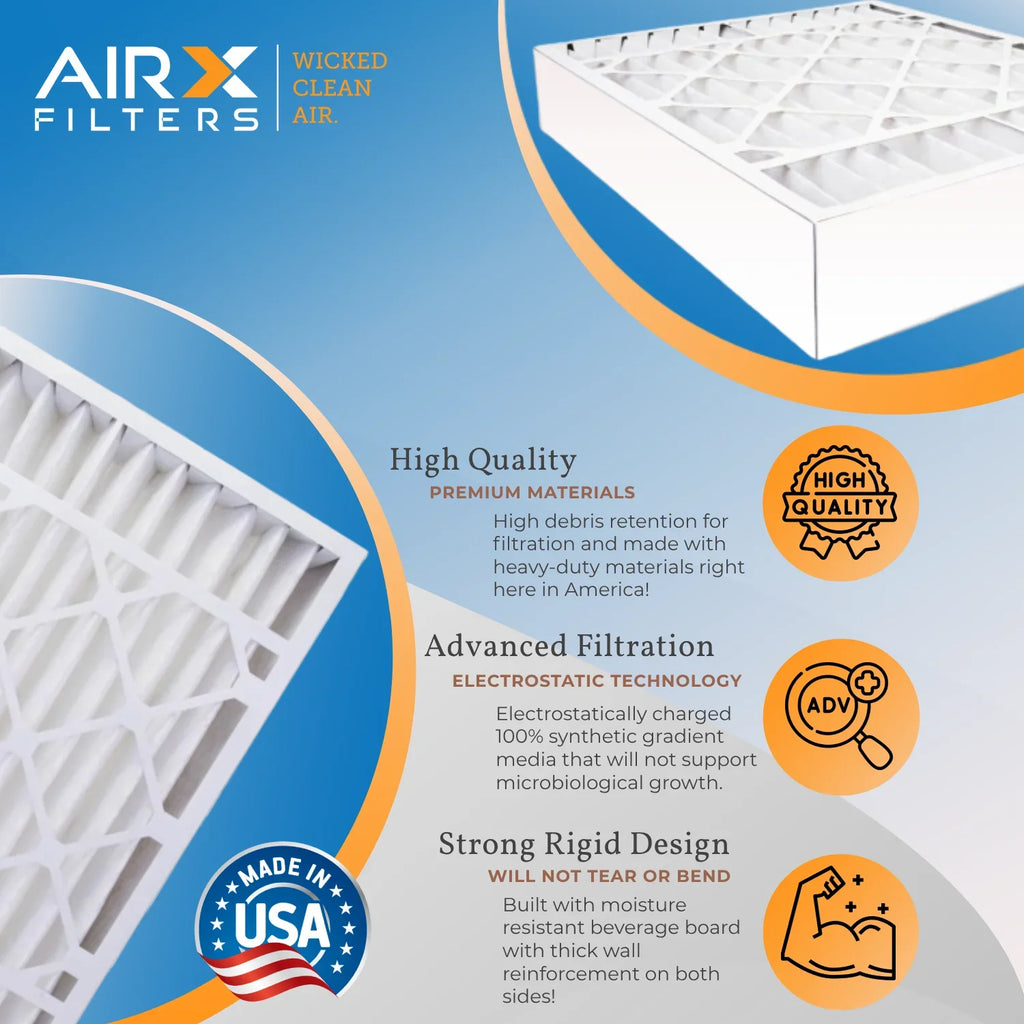 16x25x4 Air Filter  11 Comparable to  1000,  1200 &  7 Compatible with TopTech --1625 Premium  Made 16x25x4 Furnace Filter 2 Pack by     .