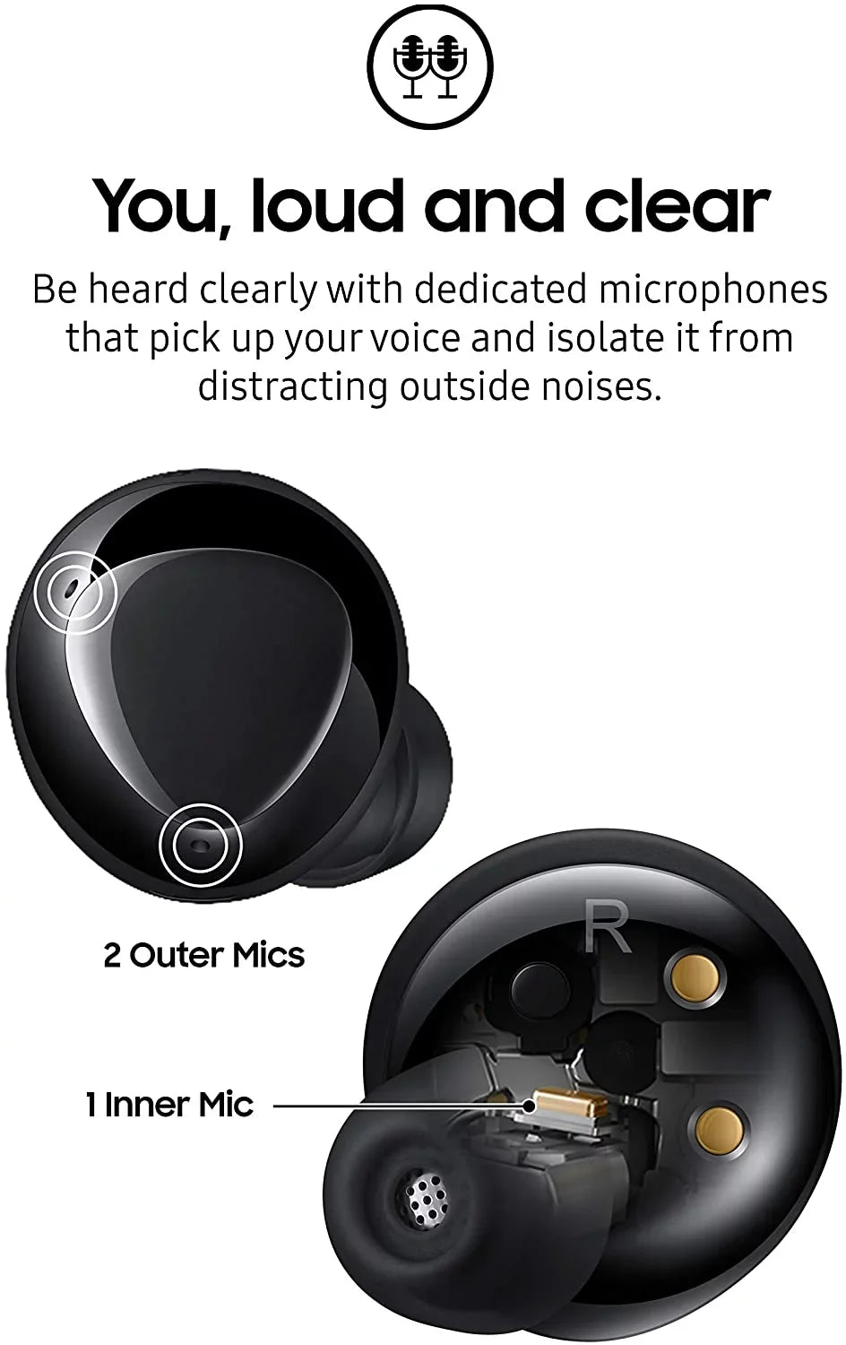 Urbanx Street Buds Plus True Wireless Earbud Headphones For Samsung I9190 Galaxy S4 mini - Wireless Earbuds w/Active Noise Cancelling -  ( Version with Warranty)