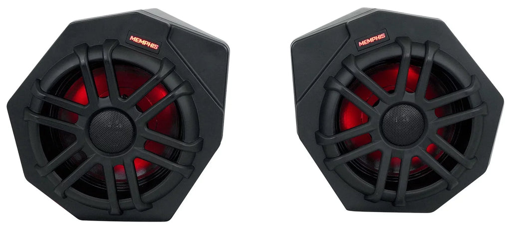 (2) Memphis CANAMX365FE Speakers+Pods+ Tower Speakers+Amp For 2017+ Can Am X3