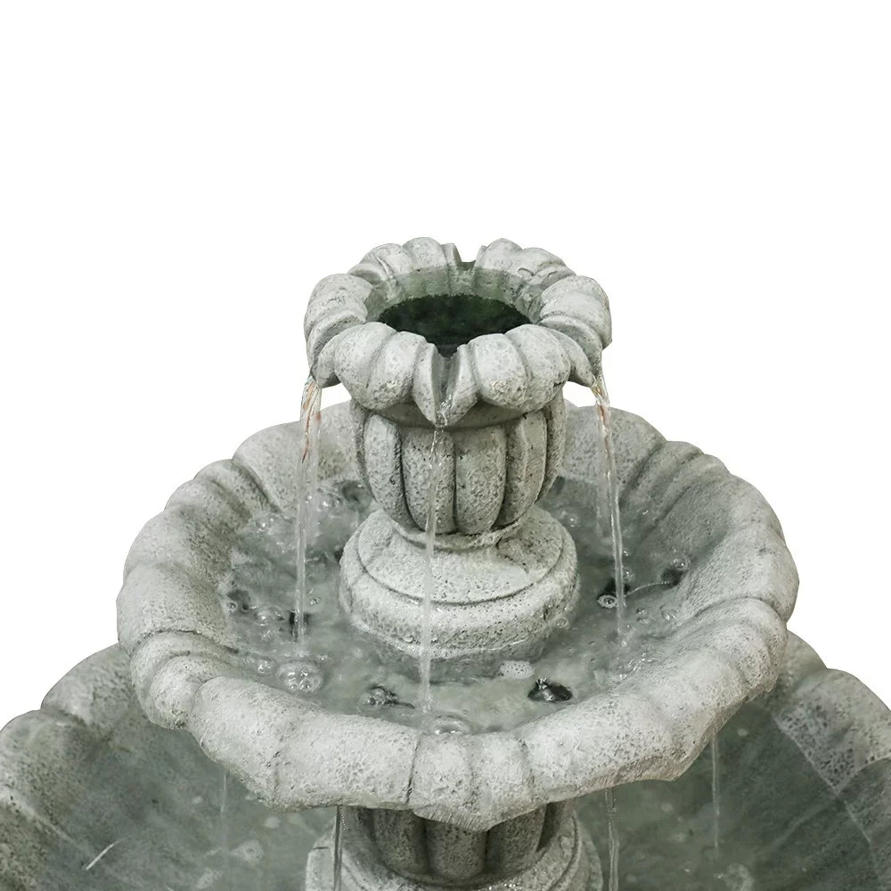 39In 3Tier Mediterranean Outdoor Water Fountain Concrete Construction
