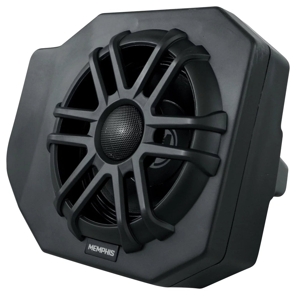Pair Memphis Audio RNGR65FE Pods+ Tower Speakers+Amp For 2018+ Polaris Ranger