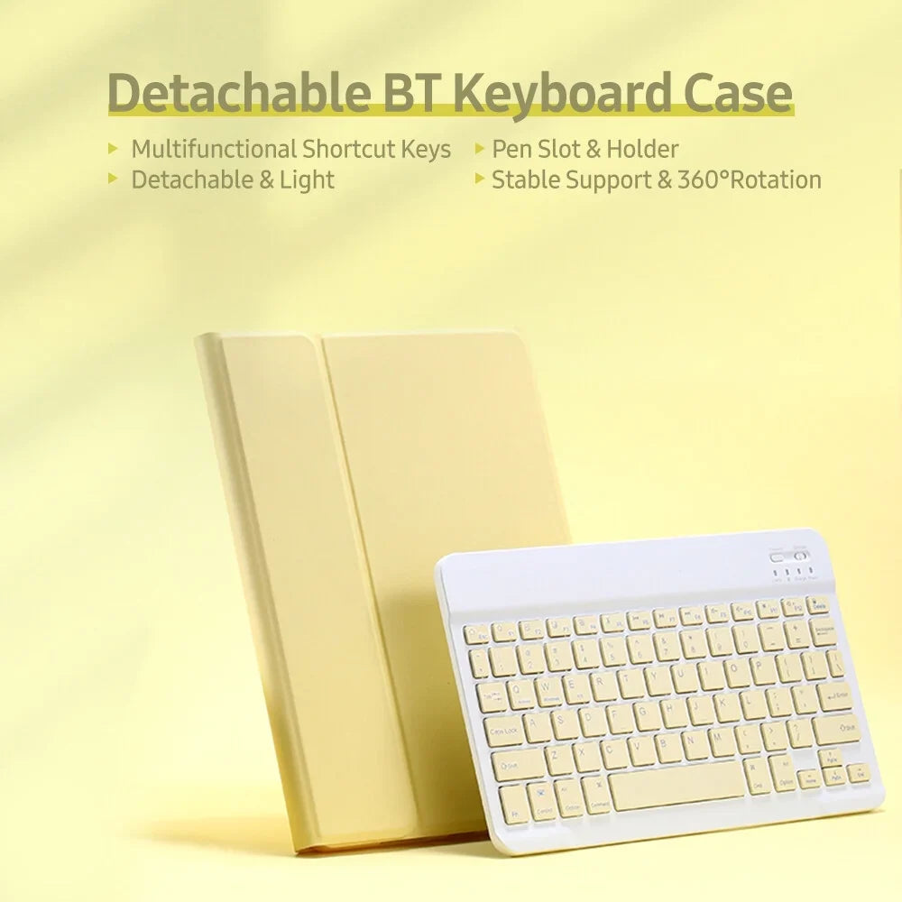 Detachable  Keyboard Case with Elastic Pen Slot Compatible with iPad Pro 10.5/ Air3 10.5 2019/ iPad 10.2 2020 Green