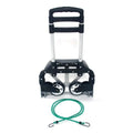 Portable foldable telescopic trolley trolley luggage cart black Portable Folding Collapsible Aluminum Cart Dolly Push Truck Trolley Black