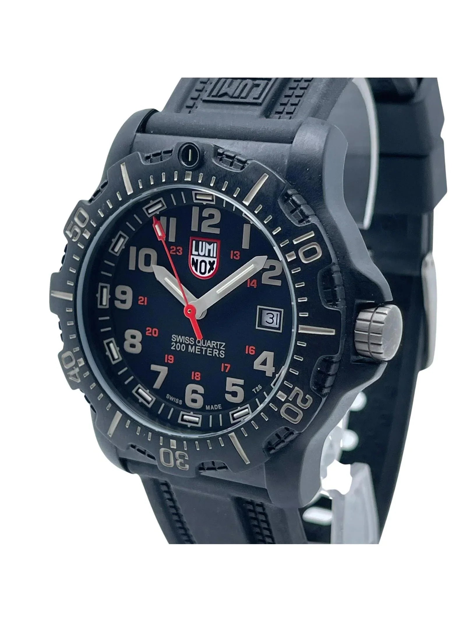 Pre-owned Luminox Navy Seal Black  44mm Quartz Mens Watch .8813. (Good)