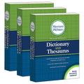 Merriam-Webster's Dictionary and Thesaurus Mass-Market Paperback 2020 Copyright Pack of 3