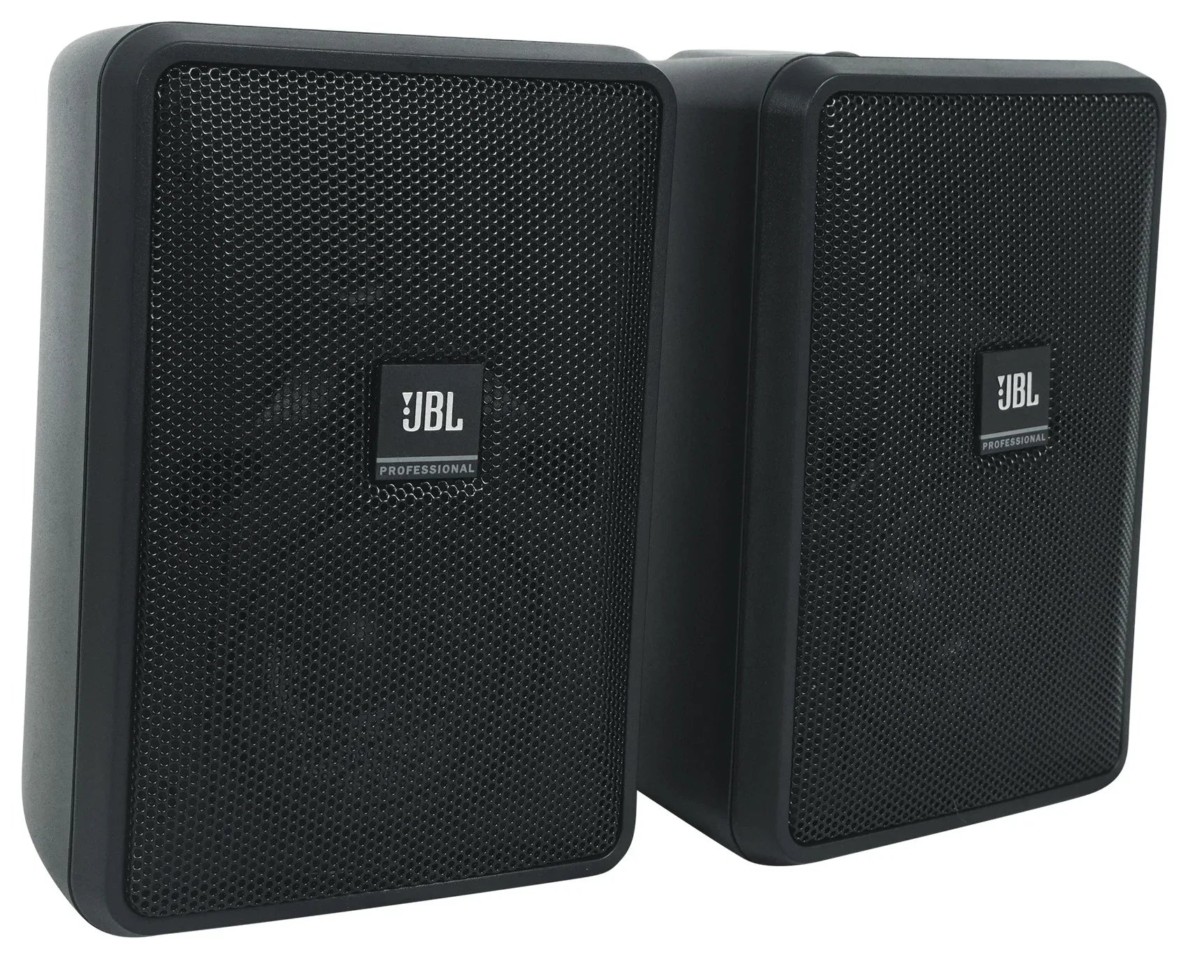 (6)  Control 23-1 Black 3" Indoor/Outdoor 70v Commercial Wall Speakers + Amp