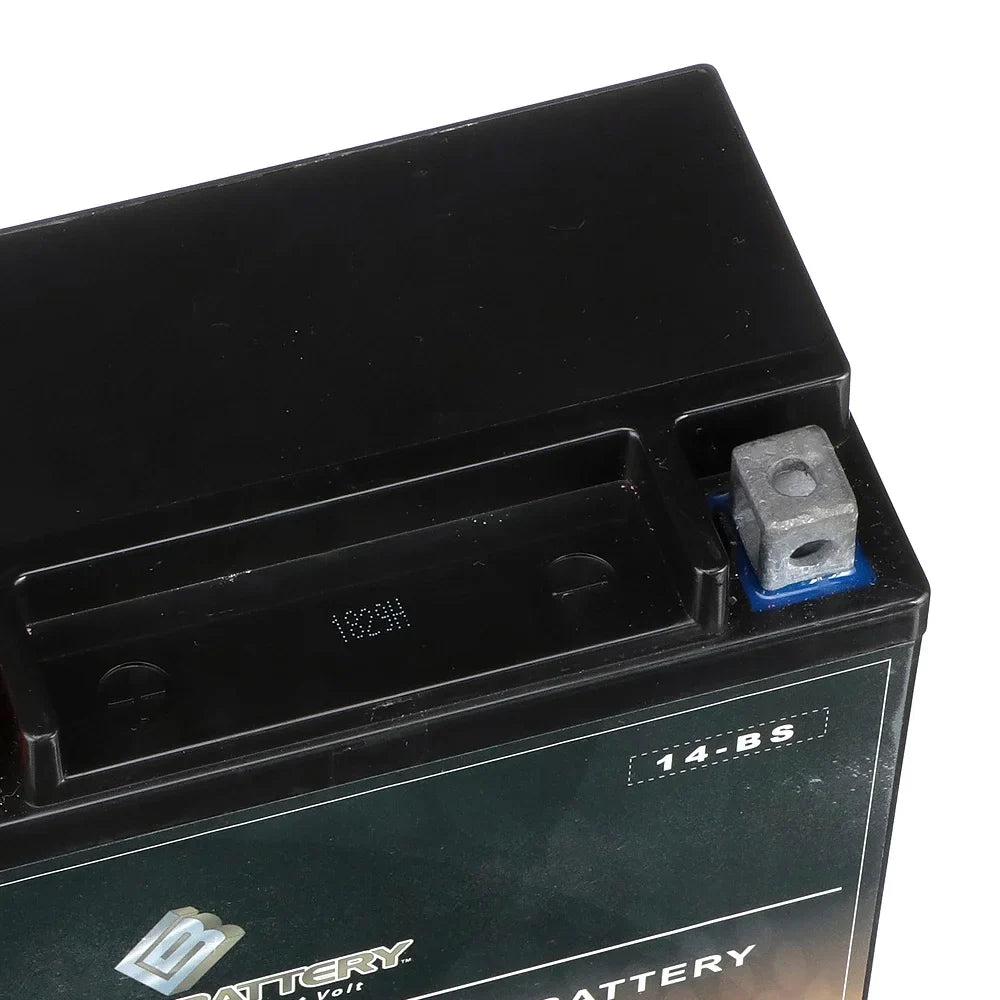 Chrome Battery YTX14- (14- 12 Volt,12 Ah, 200 ) Motorcycle Battery for Honda Vt1100c, C3, T Shadow (spirit, Aero, A. C. E. Tourer) 1100cc 01-'07