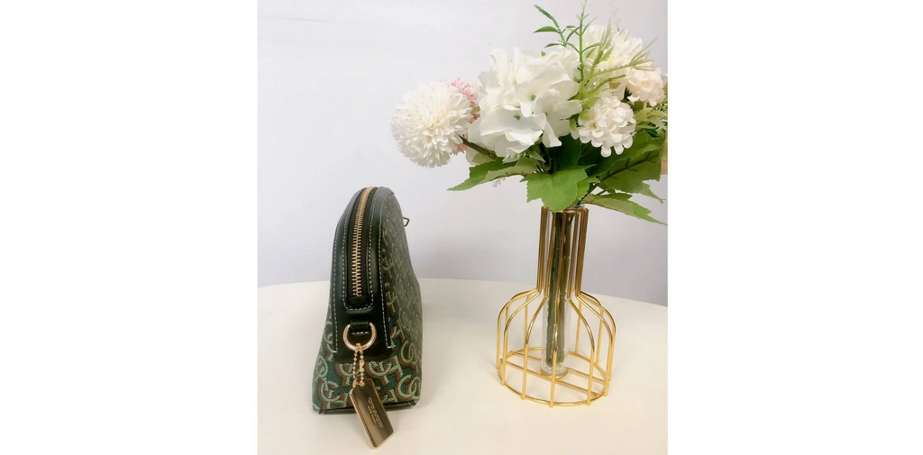 Coach CF343 Madi Crossbody With Coach Monogram Print  Green
