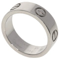 Pre-Owned Cartier Love Ring #49 Ring, K18 White Gold, Women's  (Good)