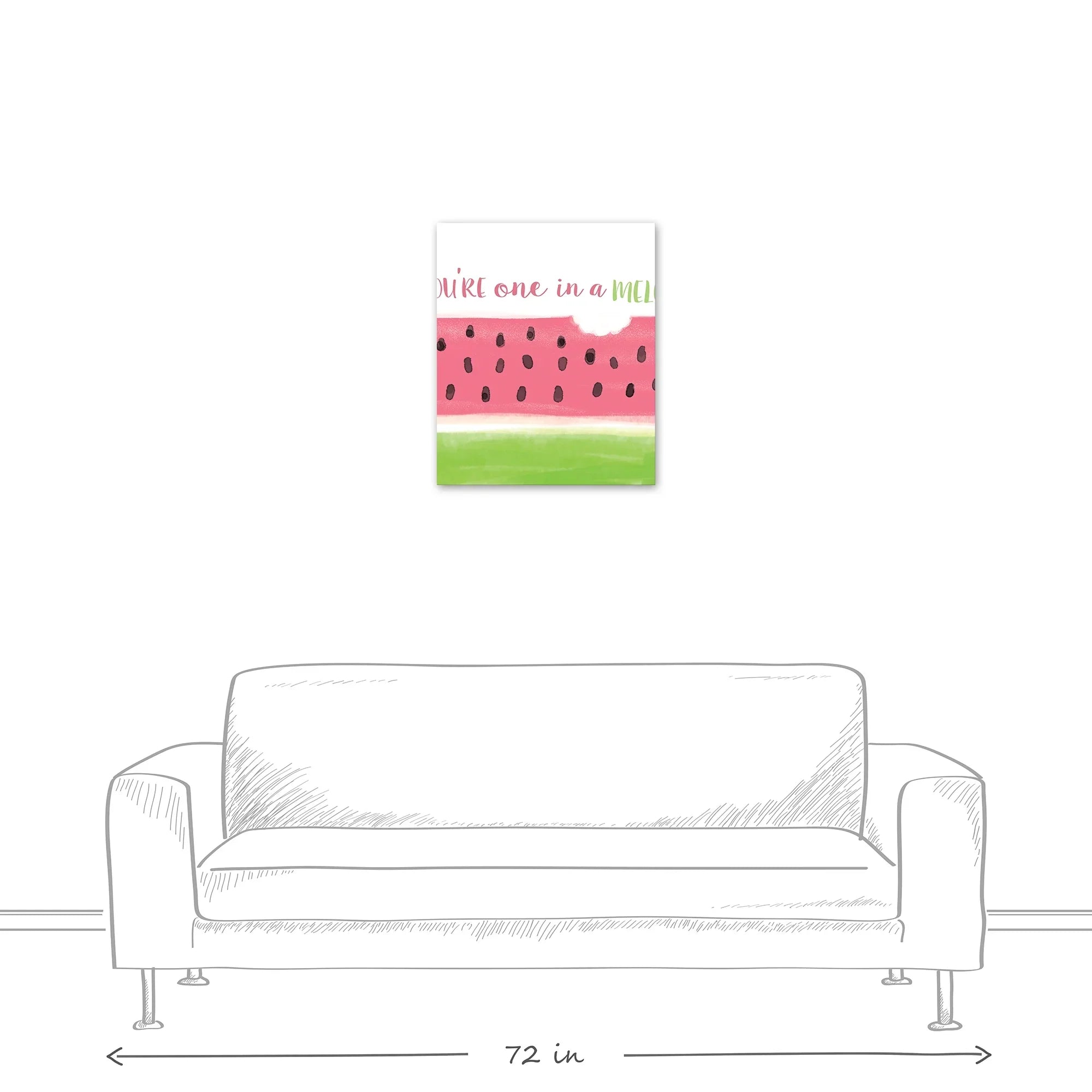 Creative Products One in A Melon 20x24 Canvas Wall Art