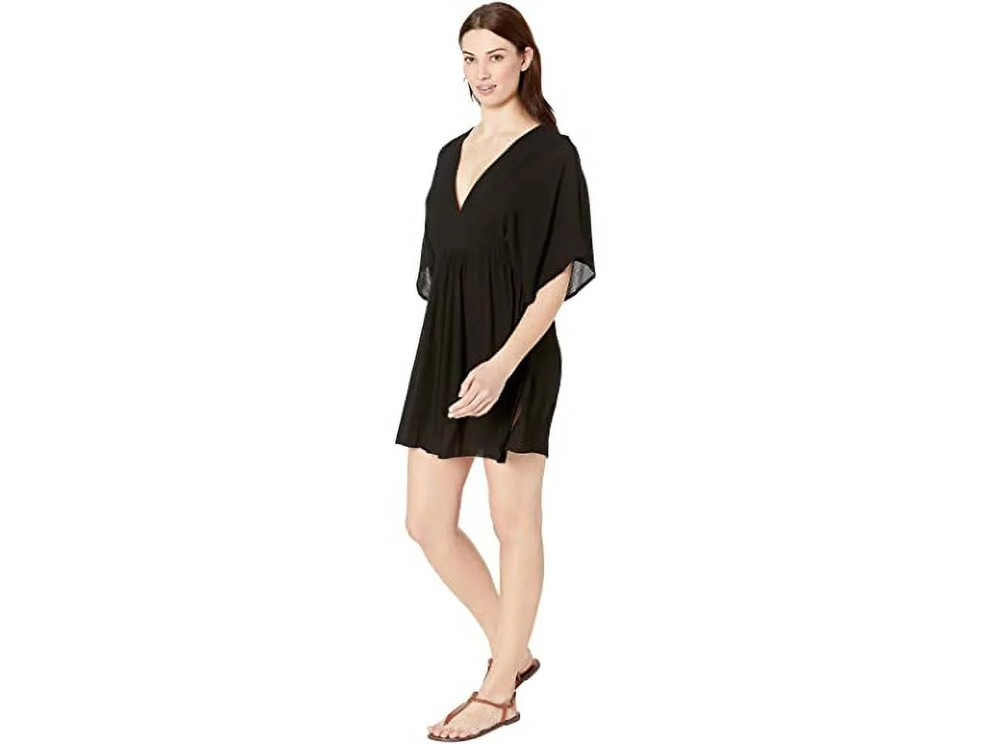 Ralph Lauren  Crinkle Rayon Cover-up Tunic Dress,  X-Small,  6