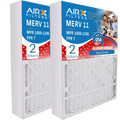16x25x4 Air Filter  11 Comparable to  1000,  1200 &  7 Compatible with TopTech --1625 Premium  Made 16x25x4 Furnace Filter 2 Pack by     .