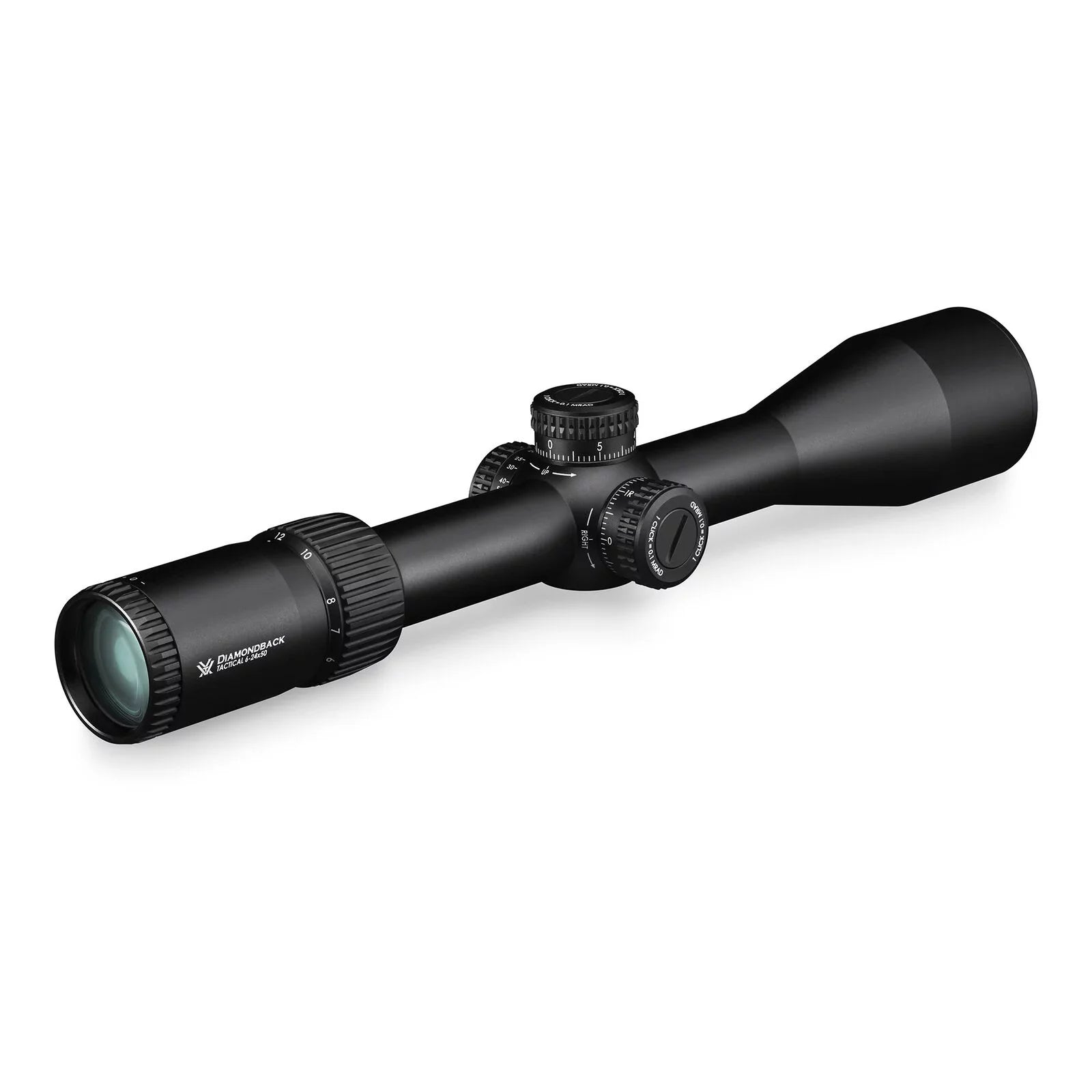 Vortex Optics Diamondback Tactical 6-24x50  -2C () Riflescope with Vortex High Rings (1.18in, 30mm) and Free Hat Bundle