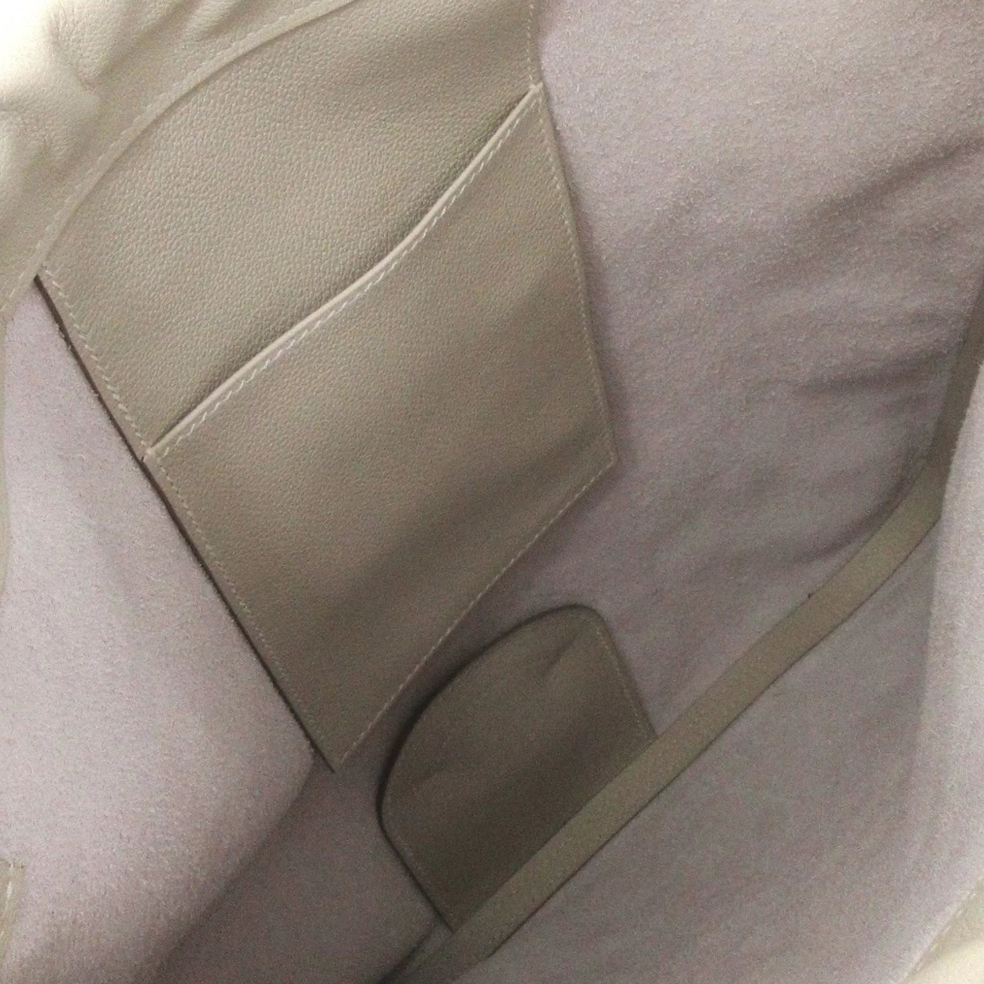 Pre-Owned Authenticated Hermès Cheri Bridado Backpack Calf Leather Gray Unisex (Good)