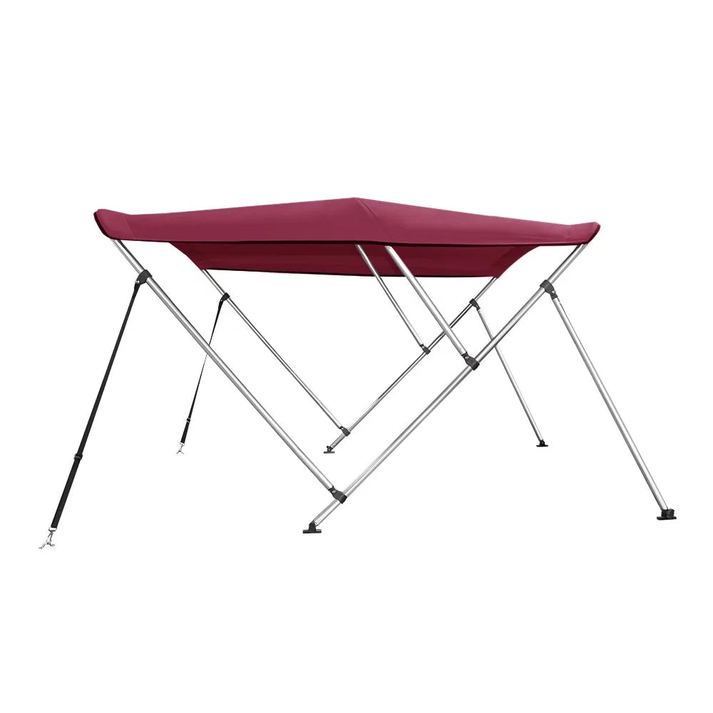 Bimini Top Boat Cover 46" High 3 Bow 6' ft. L x 73" - 78" W  Rear Poles