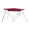 Bimini Top Boat Cover 46" High 3 Bow 6' ft. L x 73" - 78" W  Rear Poles