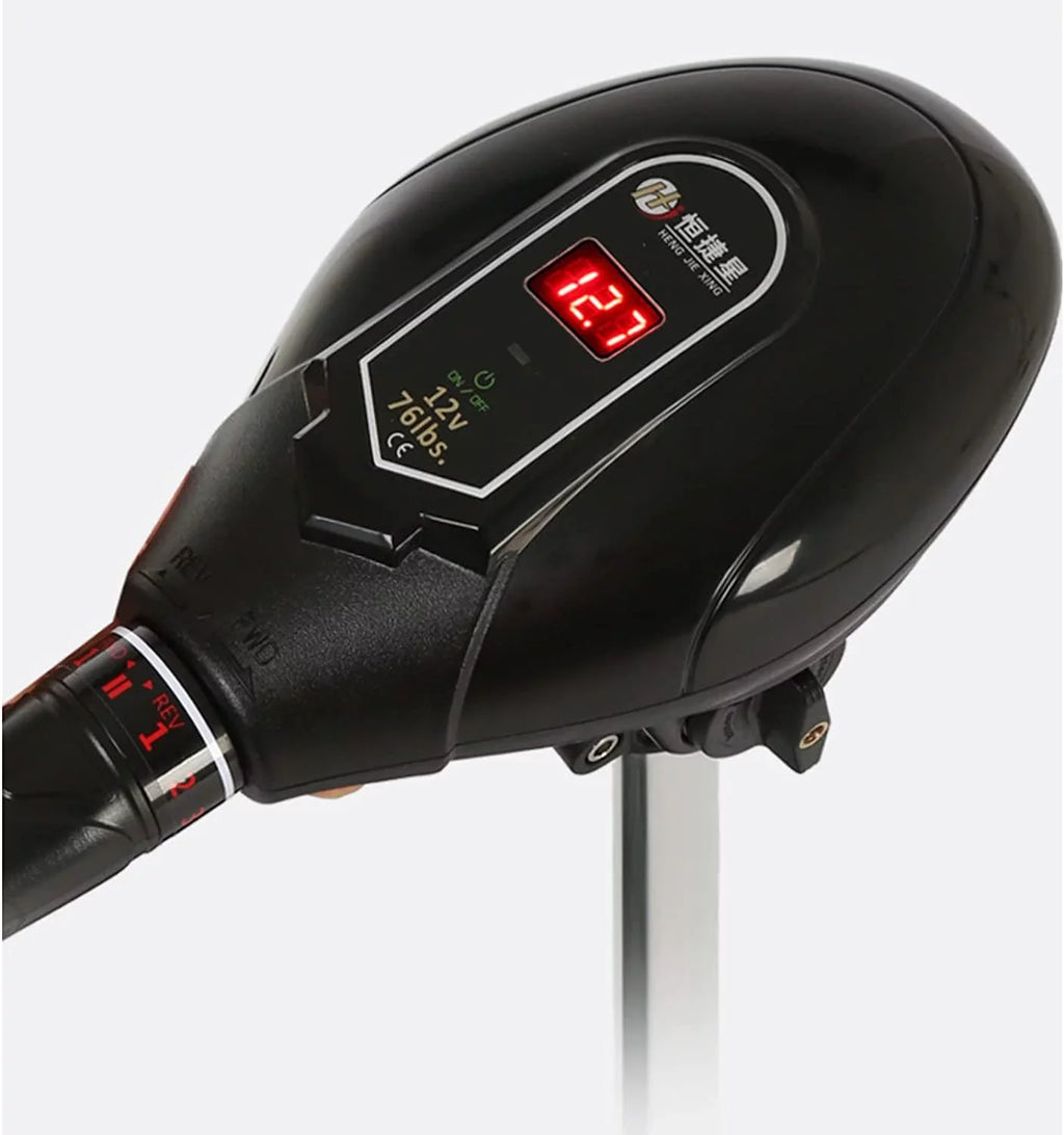 Miumaeov 12V Electric Trolling Motor Outboard Engine Fishing Boat Motor With  Display