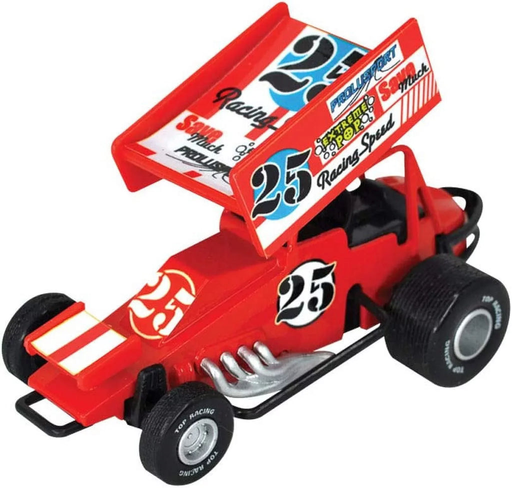 Sprint Car Pull Back Racing Toy Cars with Decals - Pack of 8